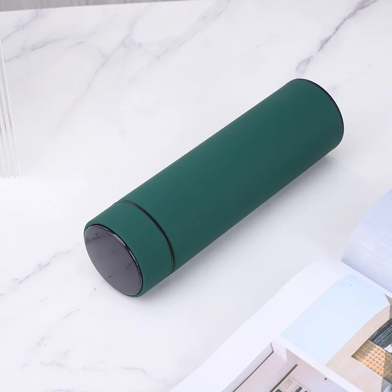 Rubber Paint Soft Touch Led Temperature Display Thermal Bottle