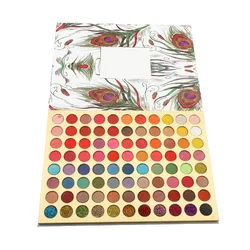 OEM 80 Colors High Pigment Eyeshadow Palette Custom Logo Eyeshadow Pallet