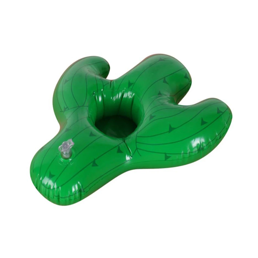 Wholesale cheap custom summer party bucket PVC floating cactus cup drink wine bottle holder inflatable swimming pool toys