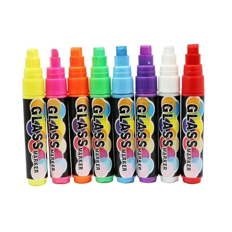 Queenstar Manufacture 8mm Christmas Decoration Window Liquid Chalk Marker China Marker Pen Whiteboard Dry-erase & Wet-erase