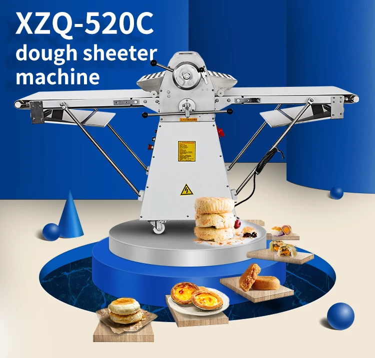 Croissant Pastry Dough Sheeter Cutter Machine With Reasonable Price Dough Sheeter For Turkish Baklava Automatic Dough Sheeter