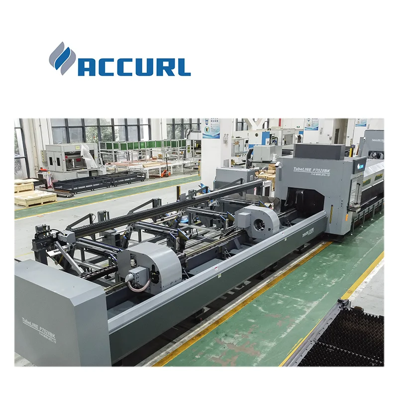 ACCURL H beam profile processing square pipe laser cutter 3kw 6kw laser cutting machine for metal stainless steel tube