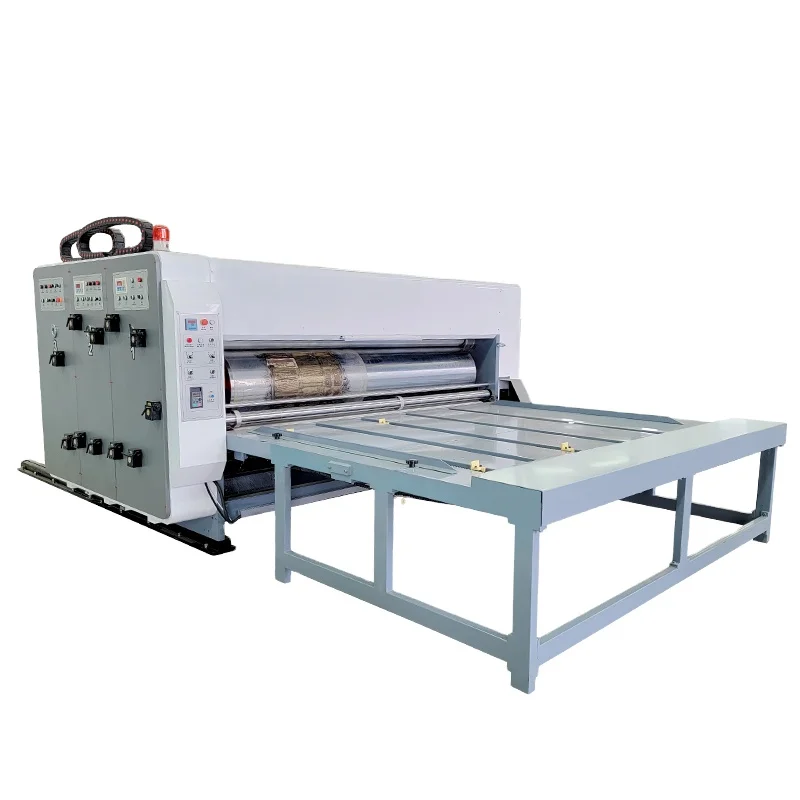 Paperboard Corrugated Cardboard Carton Box Printing Machine With Slotting Die Cutting Machine