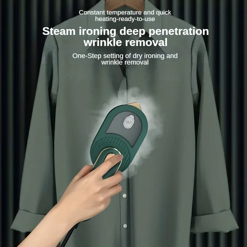 Portable Handheld Mini Rotating Steam Iron Wet Dry Double Hot Steam Generator Garment Steamer Home Travelling Fold Hanging Iron