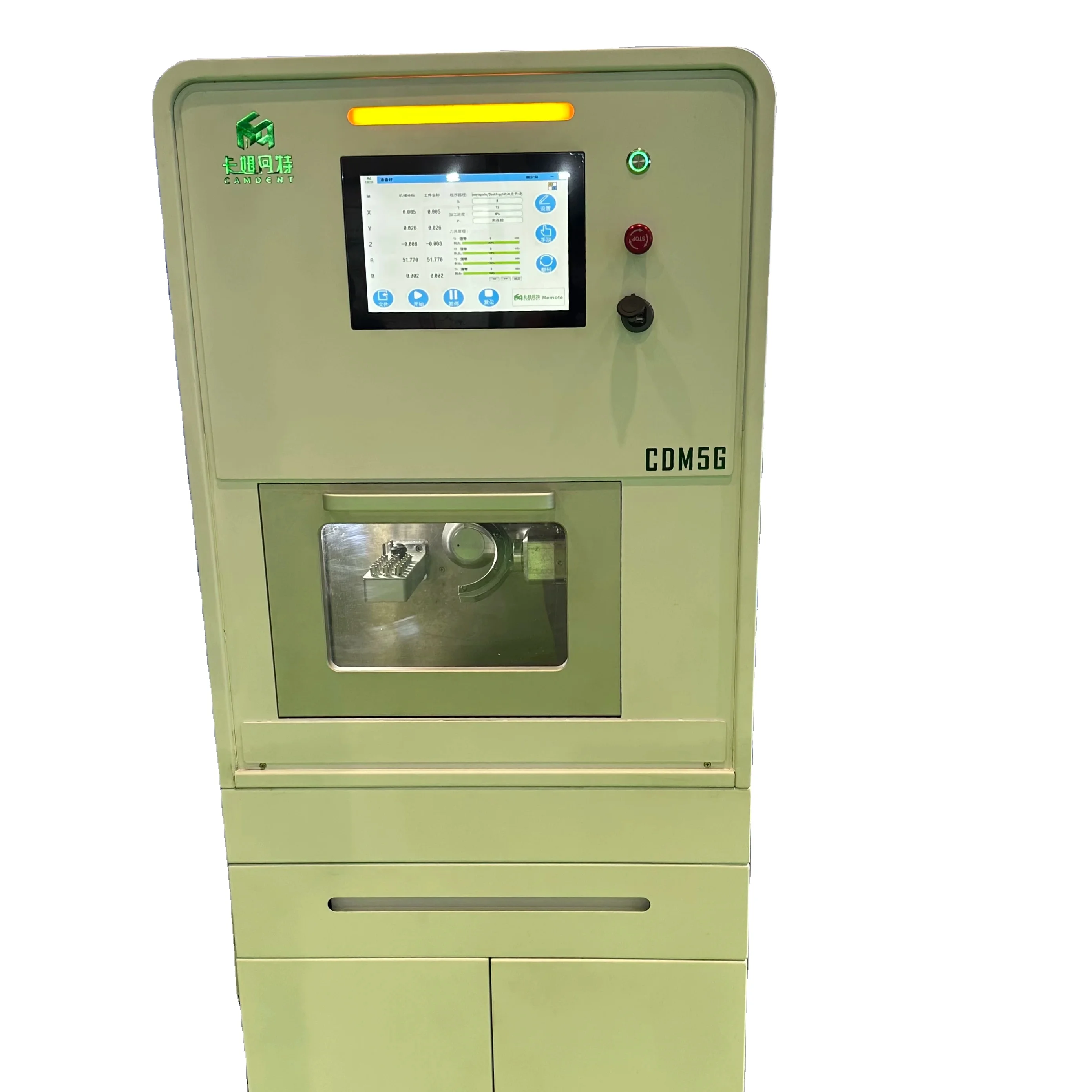 CAD/CAM 5A-xis wet and dry dental milling machine 5axis for Premill,PMMA,E-max,Peek,Zirconia..