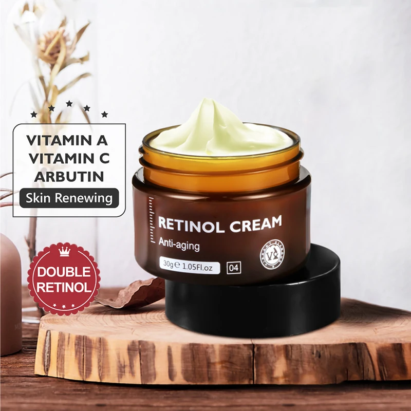 100% Natural Organic OEM Retinol Facia Care Vitamin a Vitamin C Moisturizing Whitening Anti-wrinkle Firming Face Cream