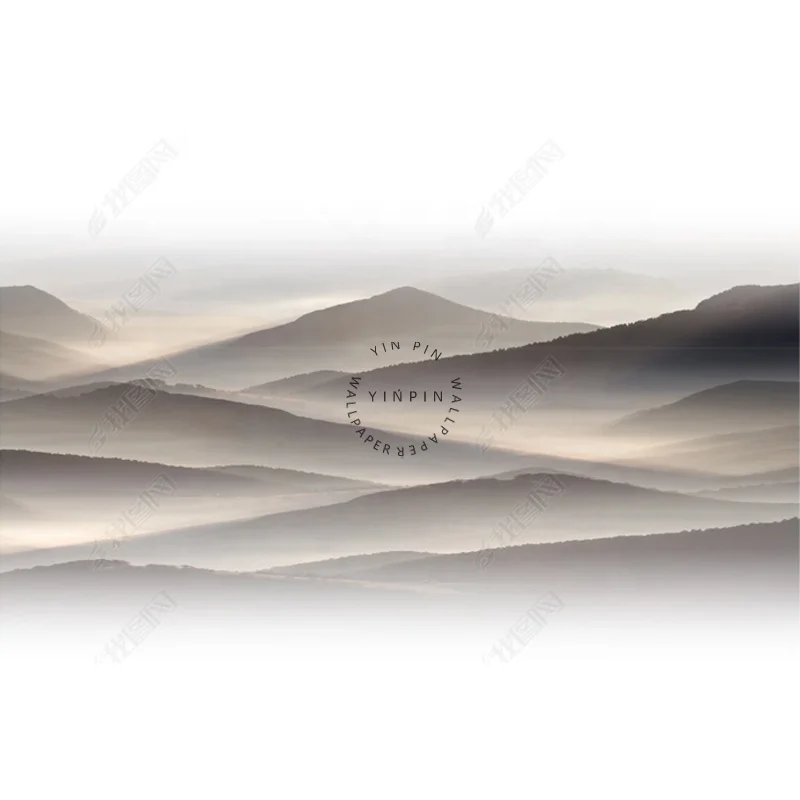 Modern abstract landscape murals adhesive wall 3d wallpaper for living room