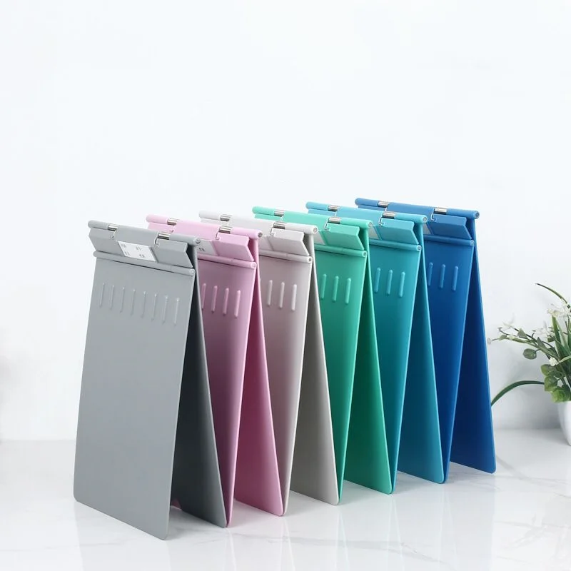 Colorful Aluminum Storage Nurse Folding Clipboard Foldable Clip Board Nursing A4 fold up clipboards