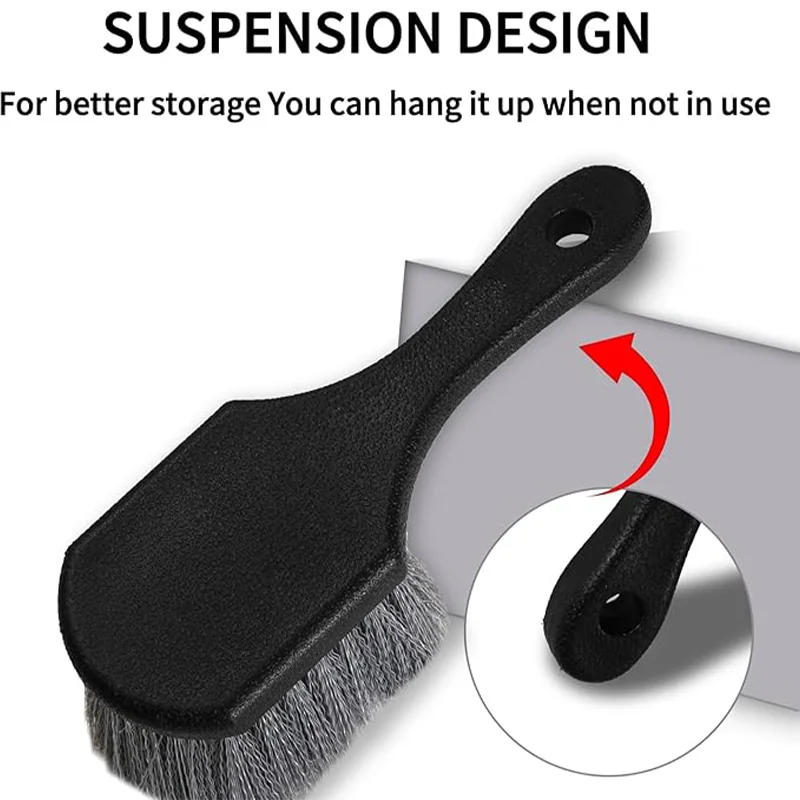 Hotsale Car Wheel hub brush Detail Wash Cleaning Brush With Plastic Handle