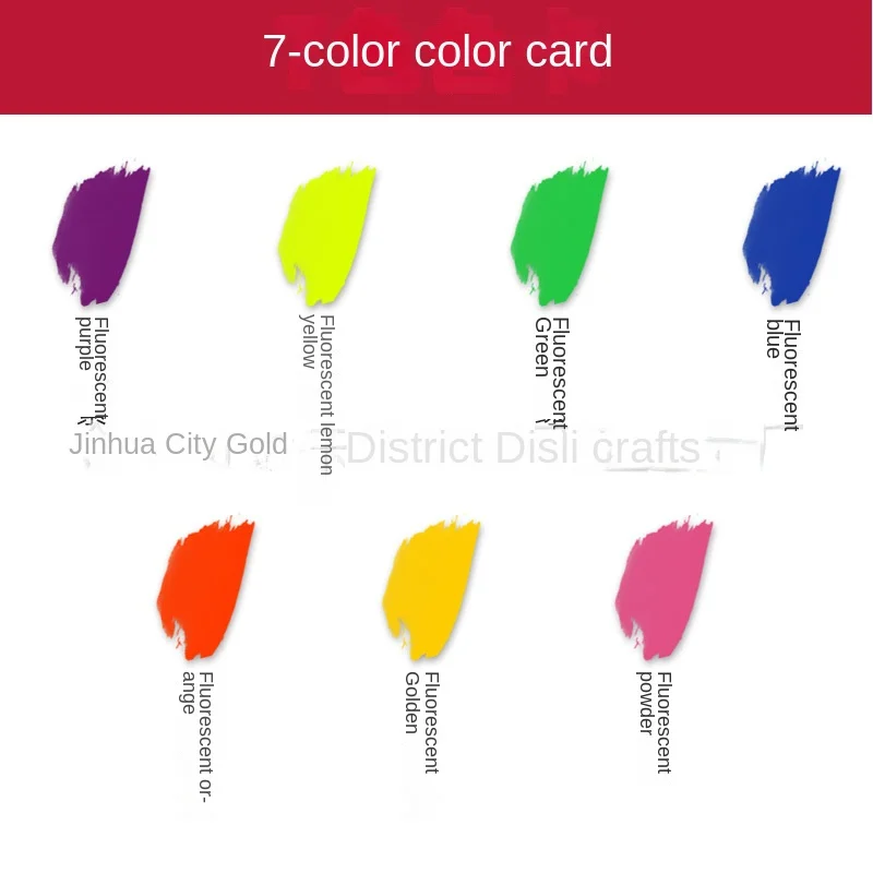 200ML fluorescent color acrylic paint bright toddler plaster graffiti painting 7 color plaster graffiti