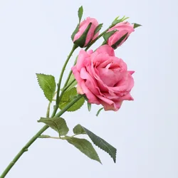 Realistic Design Artificial Flower Mini Roses Artificial Flower Real Touch Rose Wedding Flowers Decorations Artificial Rose