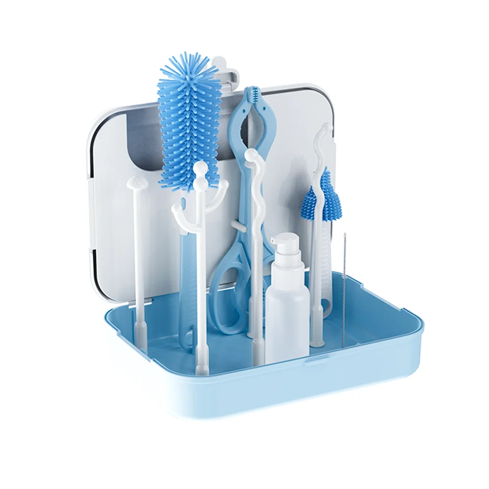 New Arrival Baby Milk Bottle Rack Dustproof Multifunctional Drying Cleaning Set Baby Dish Racks
