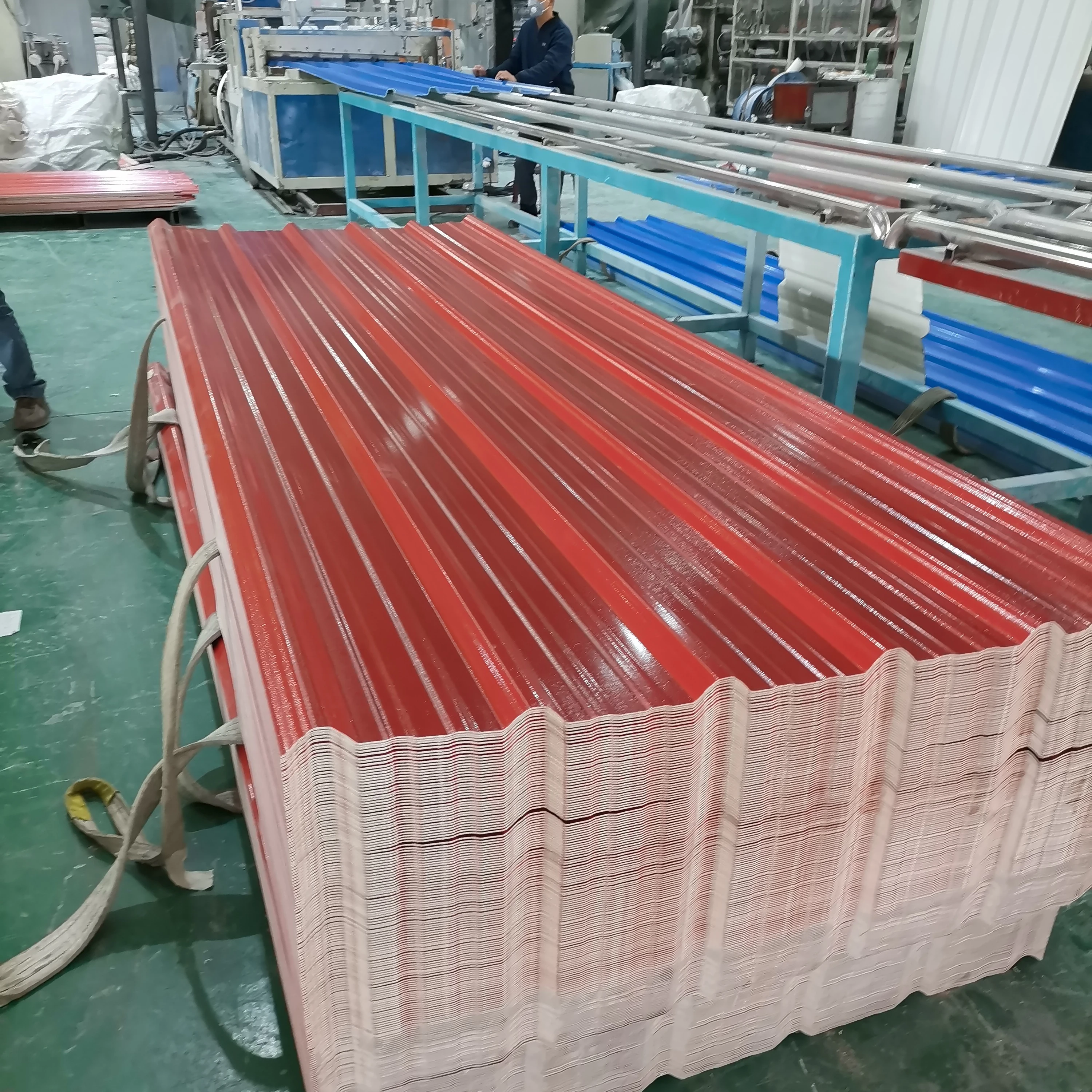 Greenhouse construction material asa pvc plastic corrugated roof sheet price for home
