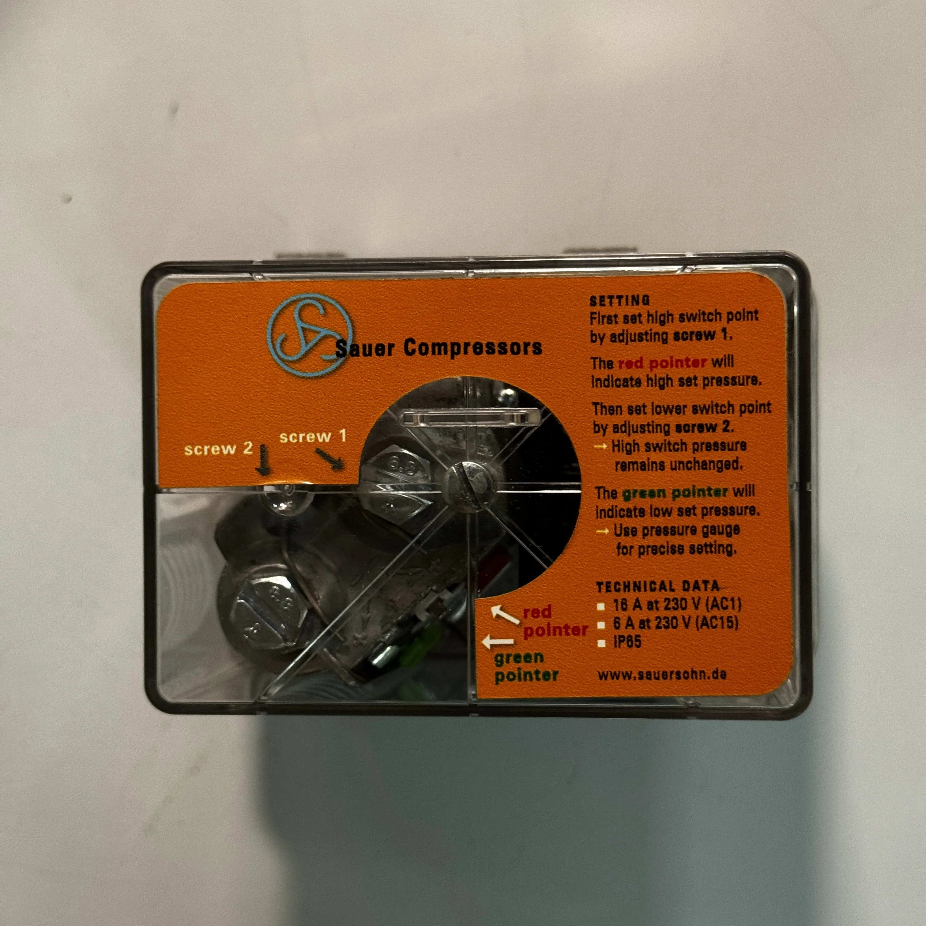 Sauer Compressors FF4-32 GL DAH PRESSURE SWITCH