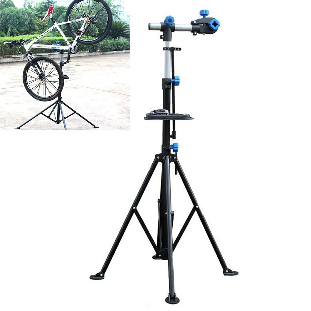 
Wholesale bicycle work repair rack bike maintenance stand with silver steel  (1600171129958)