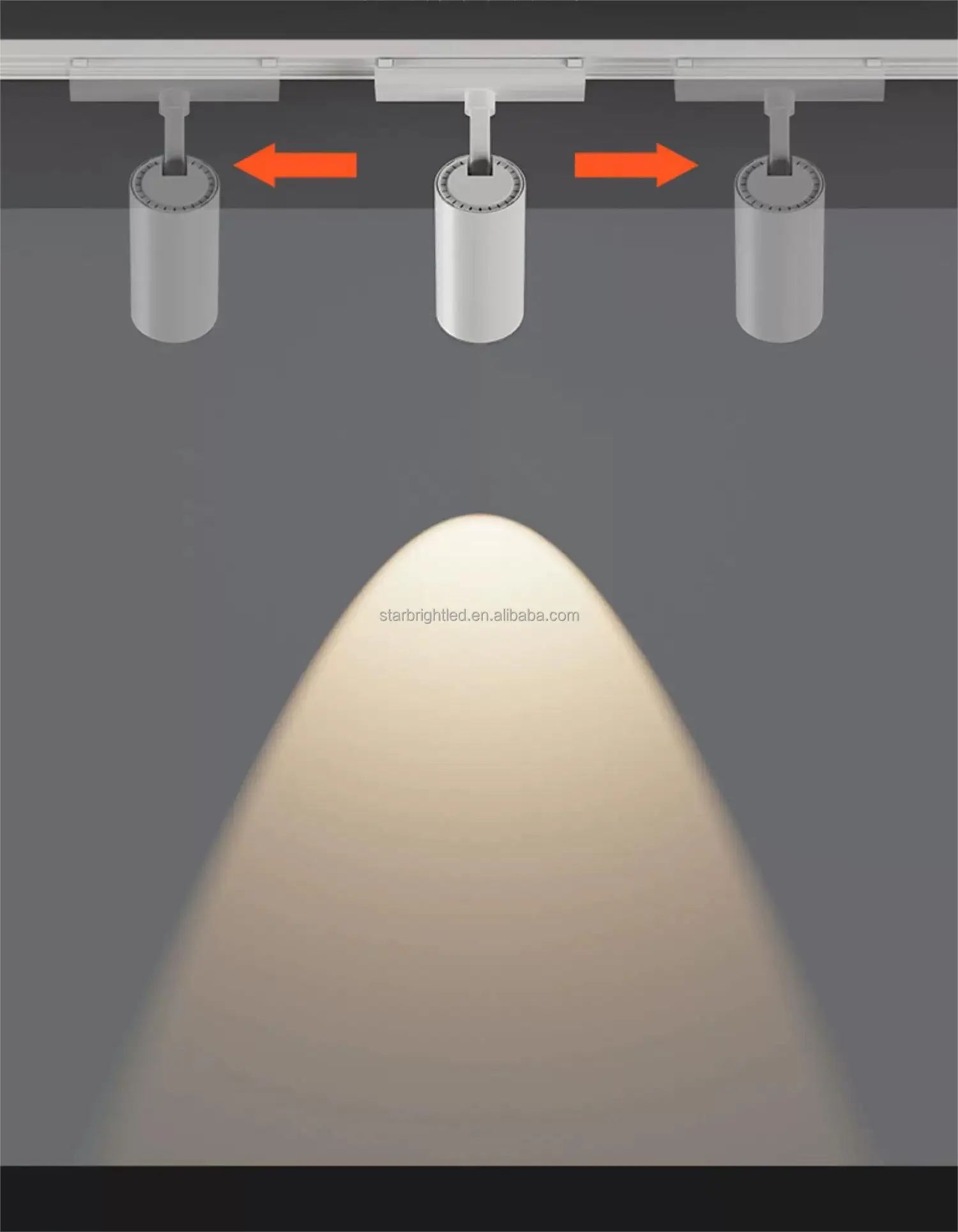 display lights for shop track lighting ceiling magnetic light track led linear hot sale commercial led