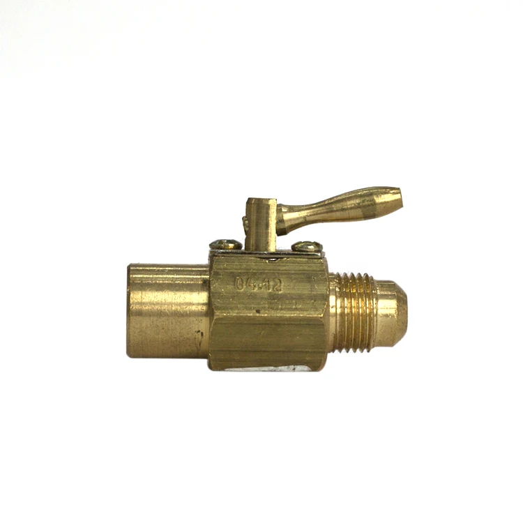 Customized male female NPT thread 3/8 inch Brass flare ball valve for Auto Brake System