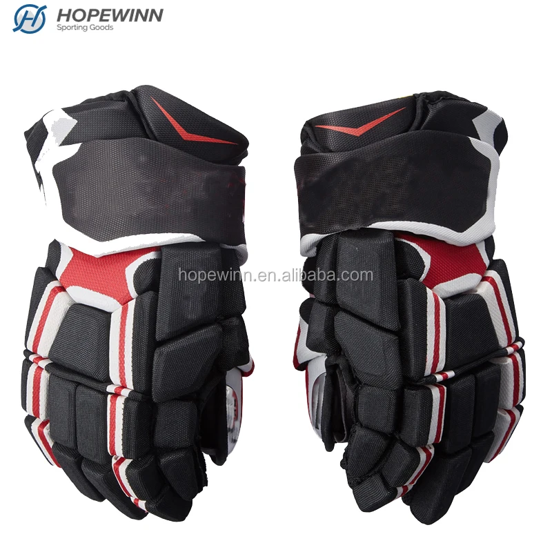 Top quality make your own logo ice hockey gloves professional