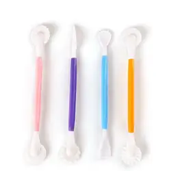 4pcs Fondant Cake Decorating Modelling Tools 8 Patterns Flower Decoration Pen Pastry Carving Cutter Baking Craft Cake Mold