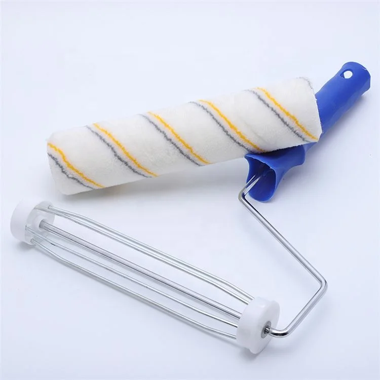 Top Grade Hand Hold Terylene Paint Roller Self Painting Tools Roller Brush Frame Plastic Synthetic Fiber Opp Bag or Customized