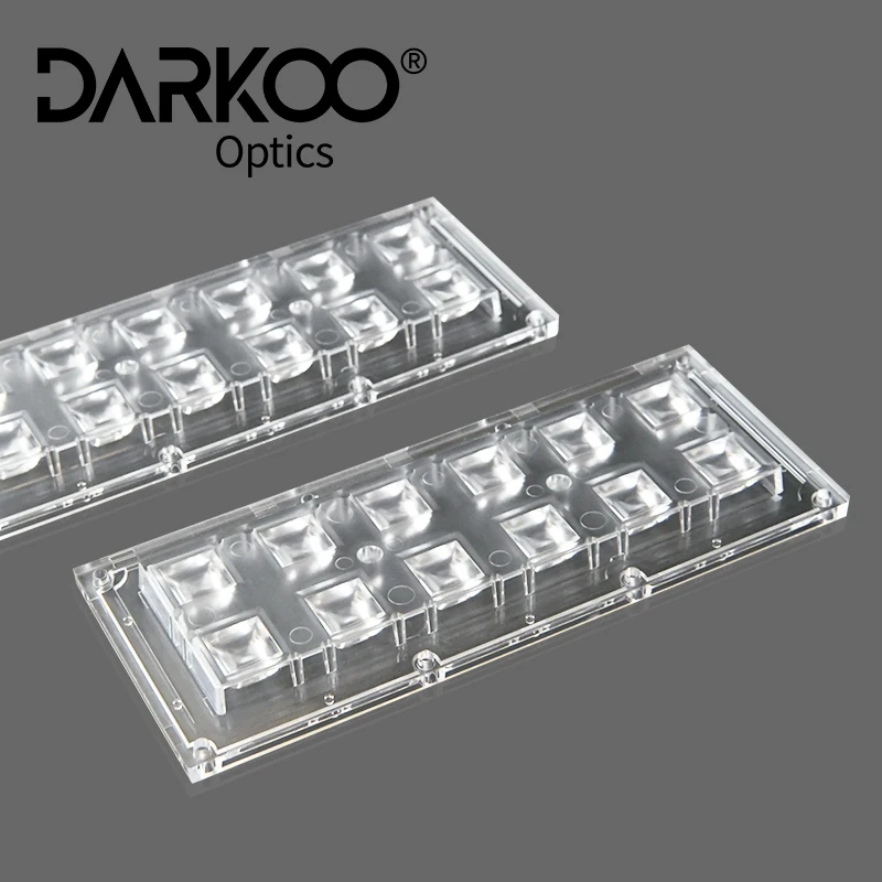 Injection Led Module Lens 160 Degree 12 Led 3030 Lens Pmma Optical Lenses 2X6 Replace Led Lens 12 In 1 5050 Led Lenses
