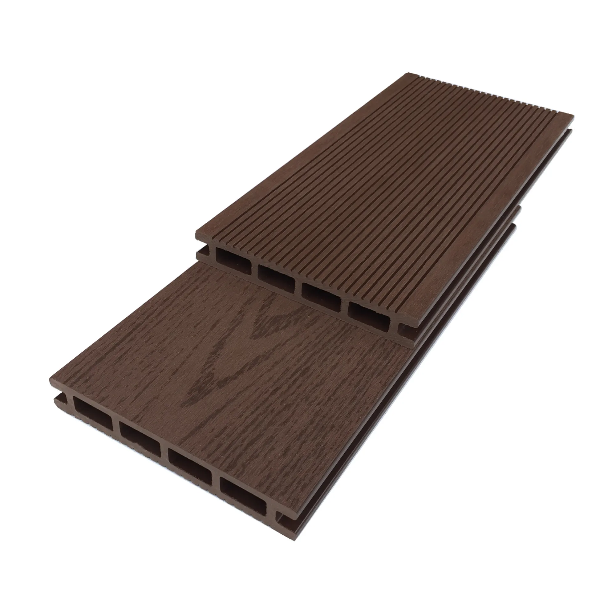 Wood plastic composite hollow / solid outdoor flooring swimming pool deck floor