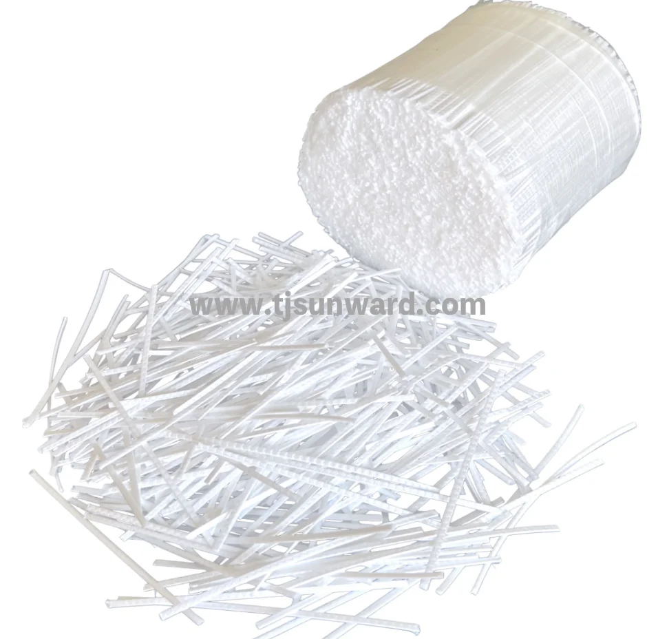 PP macro embossed fiber for concrete structure reinforcement raw material for building