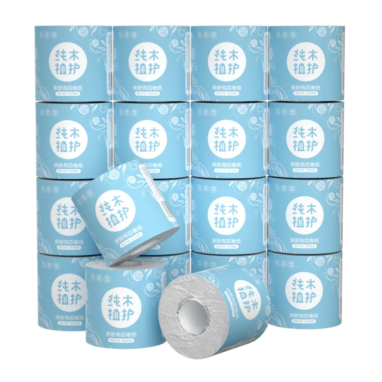 China Manufacturer Supply Cheap Price Finely Processed Hygienic White Toilet Paper Roll