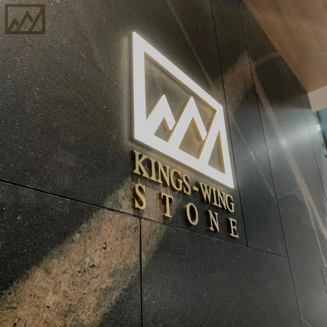 KINGS-WING Thunderbolt Granite Slab Natural Stone Raw Block Price Black Wall Marble Granite Slab For Interior And Exterior Wall