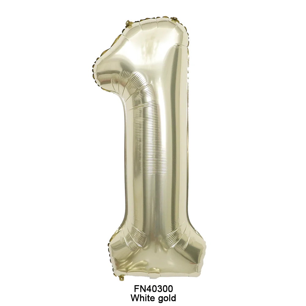 Number Balloon Wholesale 40Inch 0-9 Large Number Various Colors White Gold Helium Foil Number Balloons Party Decoration Supplies
