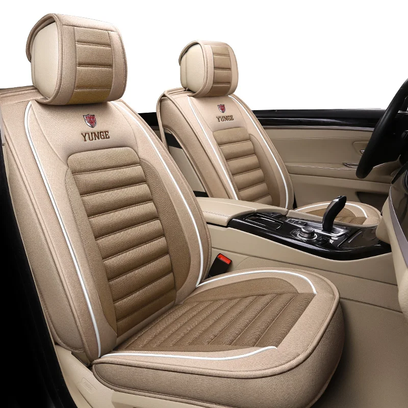 Fashion Leather Car Seat Cover Protector Four Season Universal Luxury Cars Seat Cover Set