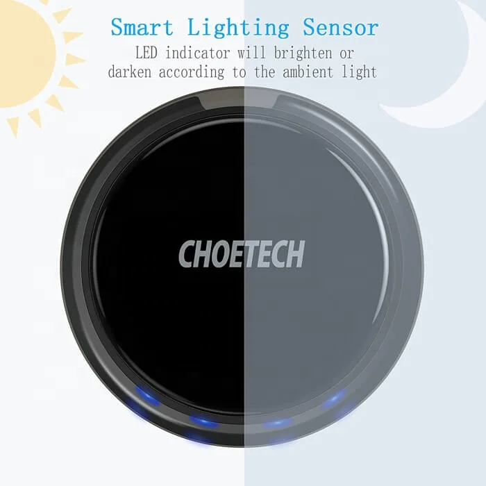 Прямая поставка CHOETECH лучшее качество быстрое Micro USB 5 Вт 7 10 15 Qi универсальное беспроводное мобильное зарядное