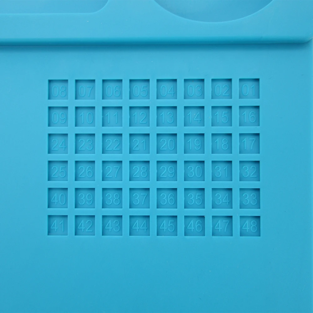 
TE-602 380*260MM BGA Magnetic Heat Insulation Repair Tools Pad Desk Mat Cellphone Soldering Silicone Mobile Phone Repair Mat 