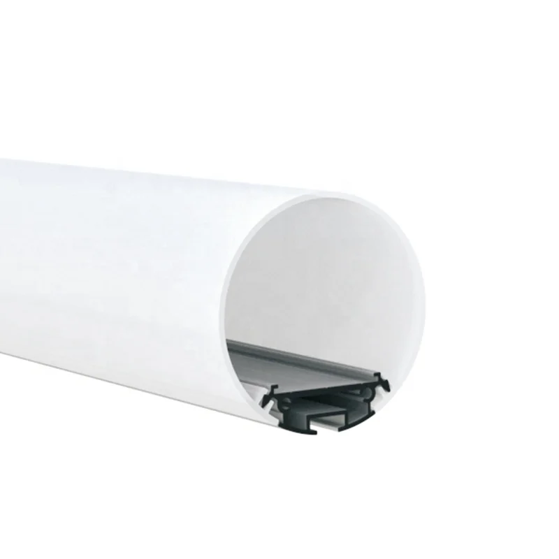 New Design 30mm 60mm 120mm Diameter With PC Diffused Cover Led Strip Light Suspended Round Aluminum LED Profile