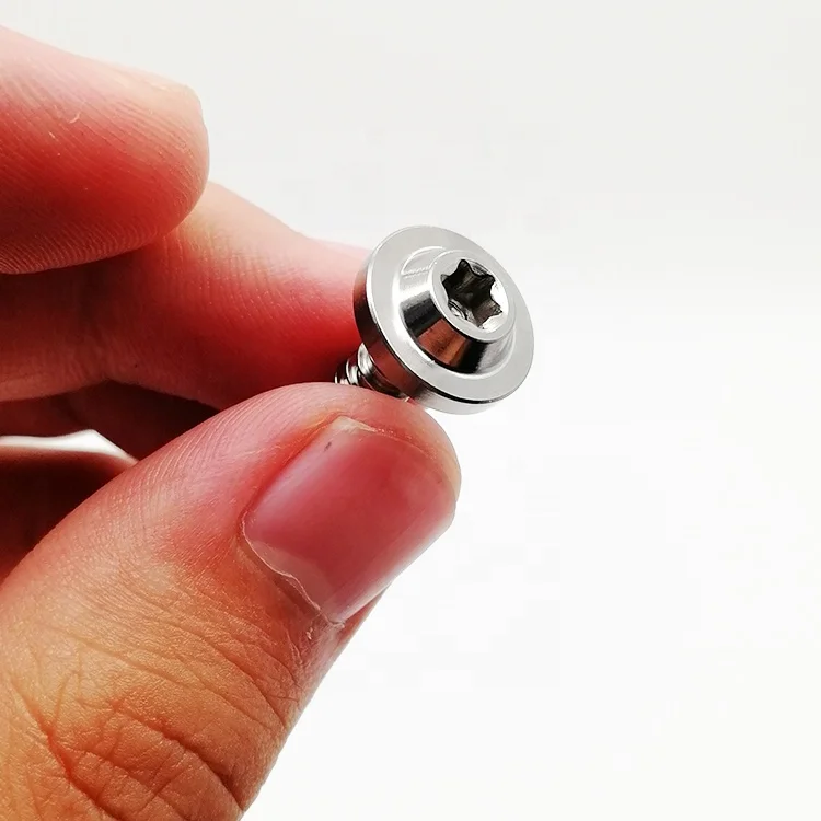 Hex flange head Gr5 titanium self-tapping screw