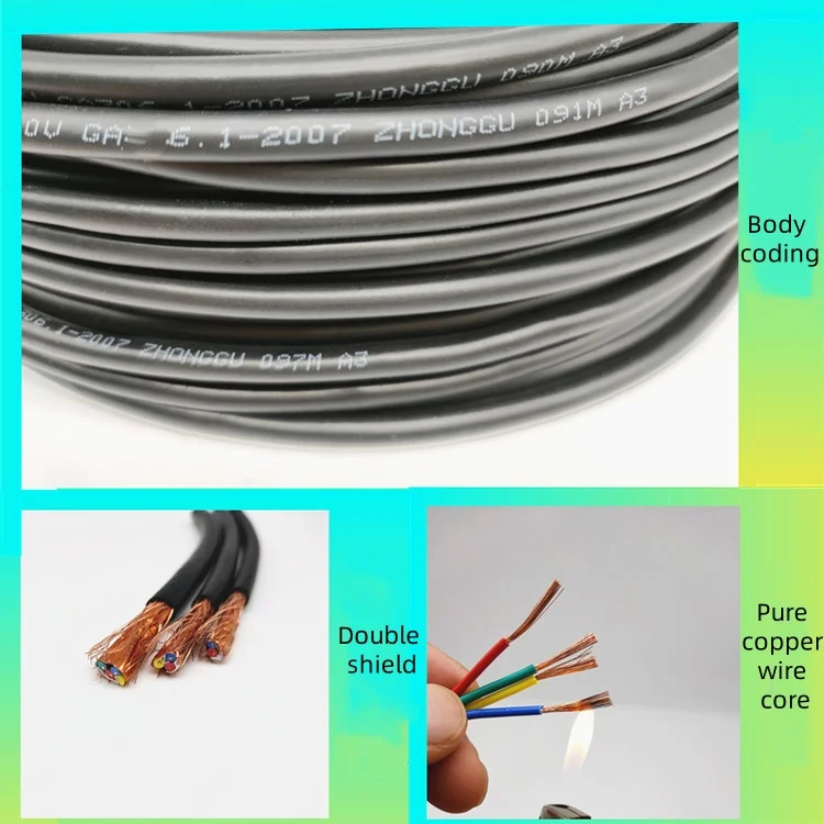 UL 2464 AWM Control Cable 300V 24AWG 28AWG 26AWG PVC Insulated Electric Wire with Copper Conductor for Underground Application
