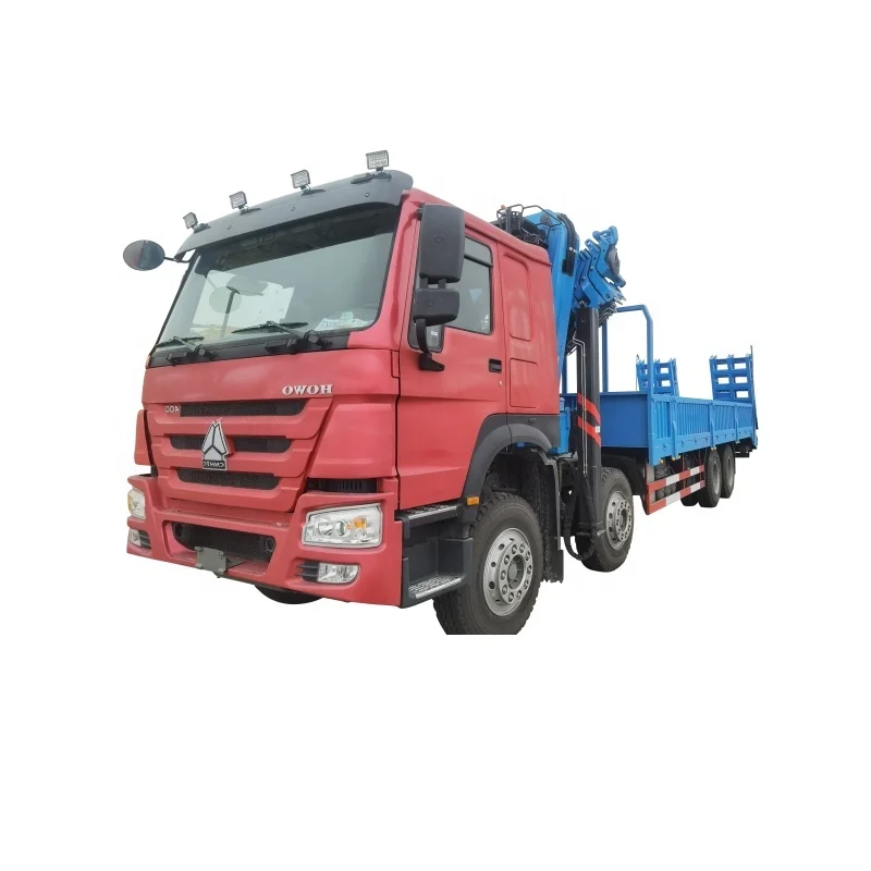 SQZ330 6.3 ton Dongfeng light truck micro truck van with hydraulic mounted truck small crane