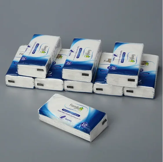 Factory supply  100% cotton bleach -free facial tissue paper/handkerchief paper/pocket paper  customized logo