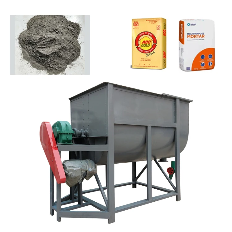 Automatic Dry Mix Mortar Mixing Production Machine and cement glue production line