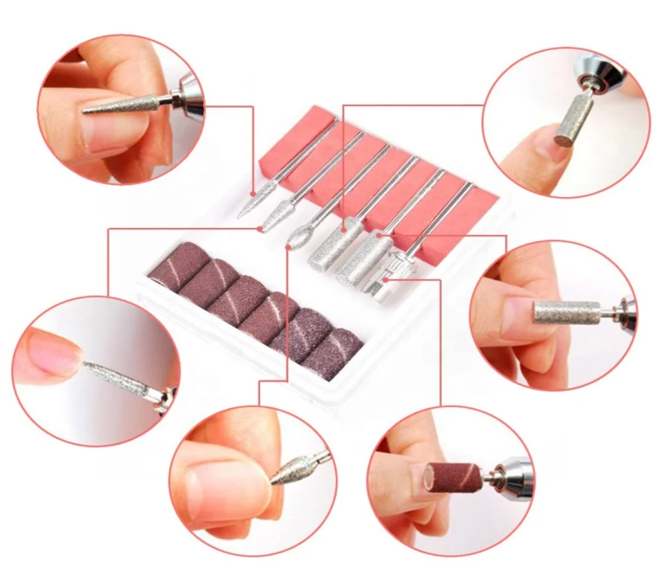 20000RPM Electric Nail Drill Machine Gel Nail Art Polisher Milling Cutter For Manicure Pedicure Electric Nail File Set Tools Kit