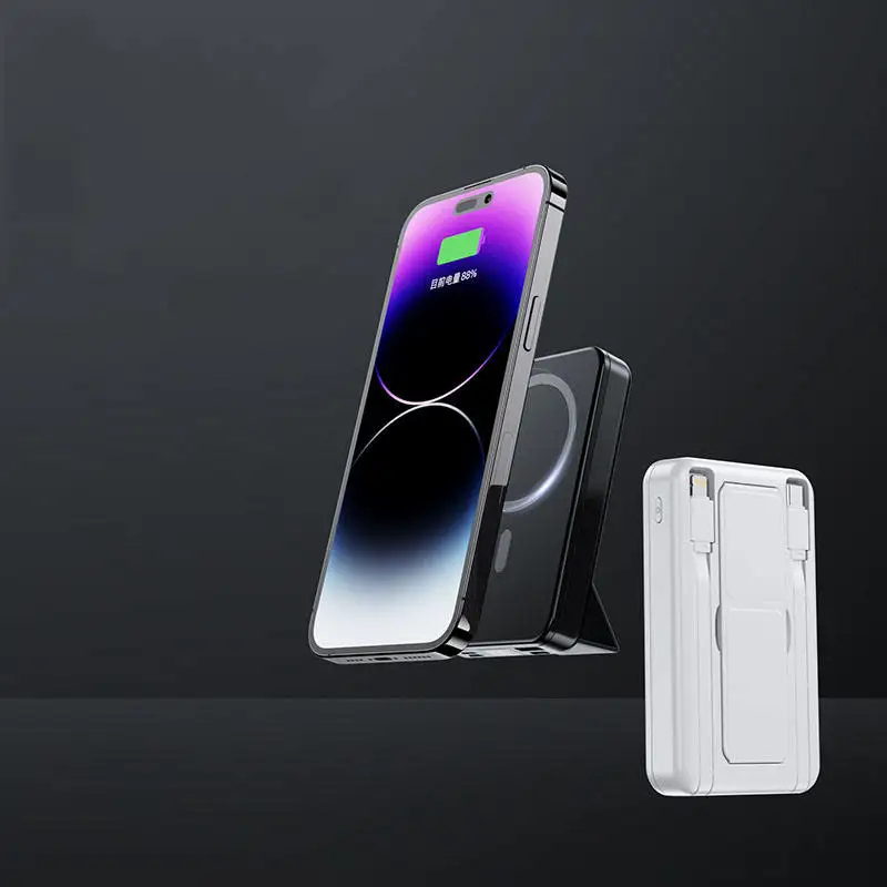 Foldable Portable Power Bank 10000mah Fast Charging 22.5w Pd Magnetic Power Bank Suitable For Iphone And Type-c