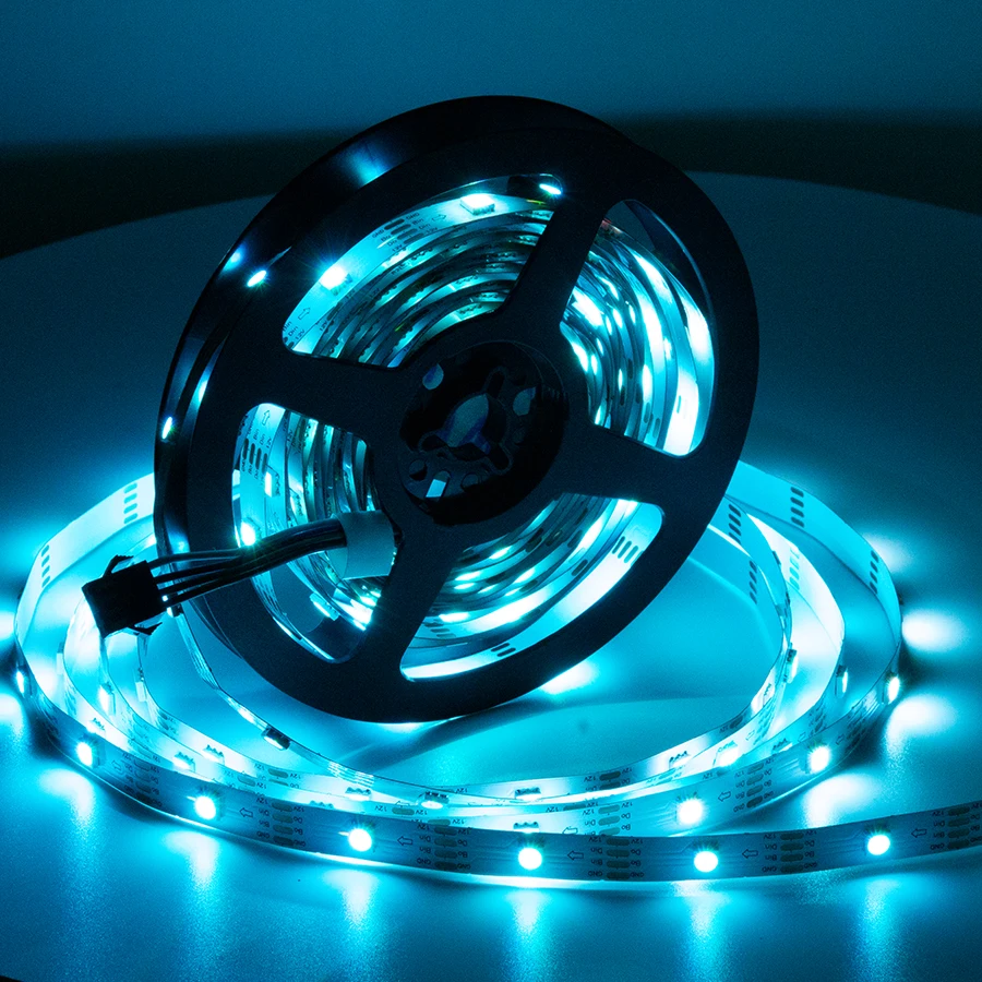 Dual Signal 12v Addressable Sk6813 5050 Rgb Led Strip Decoration Luces  Led Strip Light