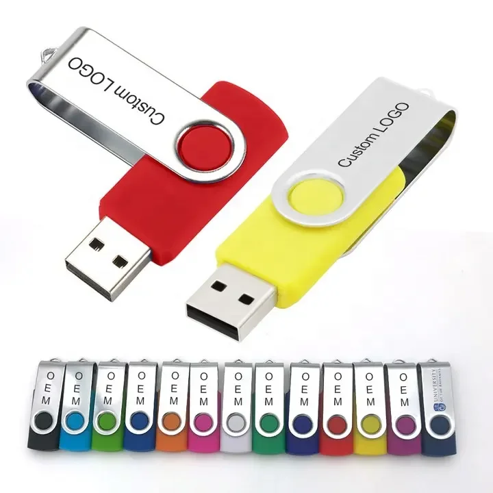 Waterproof Metal Silver usb flash drive pen drive 64GB 32GB 16GB 8GB 4GB pendrive with key ring u disk memory disk usb 2.0
