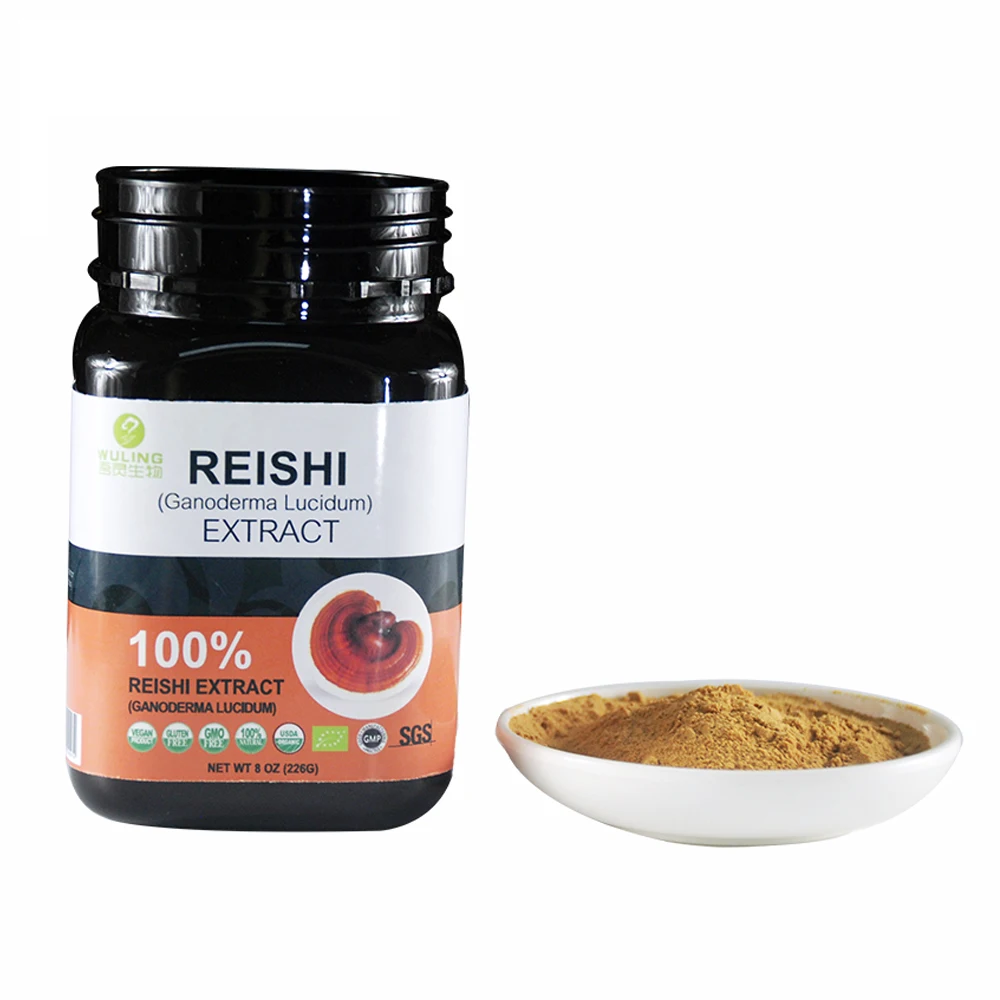 10%-50% Polysaccharide Organic Reishi Mushroom Powder (10:1 Extract)