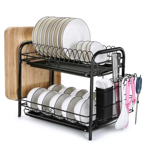 Amazon Hot Sell Over The Sink Stainless Steel Dish Racks Over Sink Dish Drying Rack