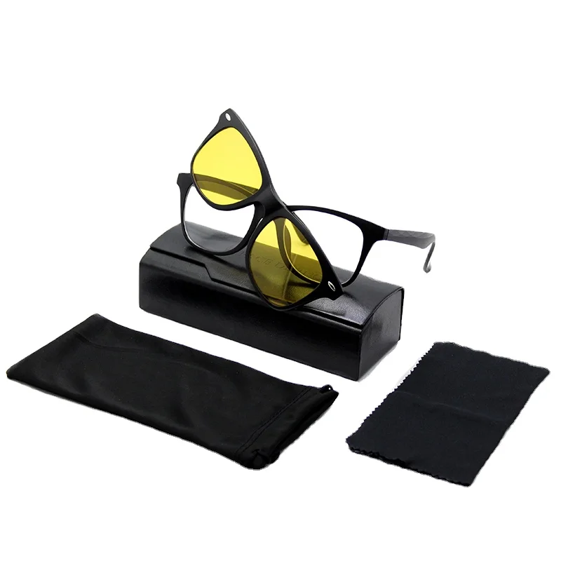 Multiple Specification 2021 Summer Shade Branded Polarized Anti-blue Light TR90 TAC UV400 Magnetic Clip On Sun Glass