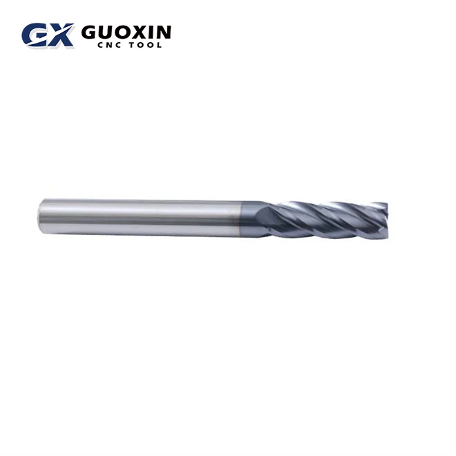 HRC45 flat end mill  cnc machine tool HRC45  four flute end mills milling cutter