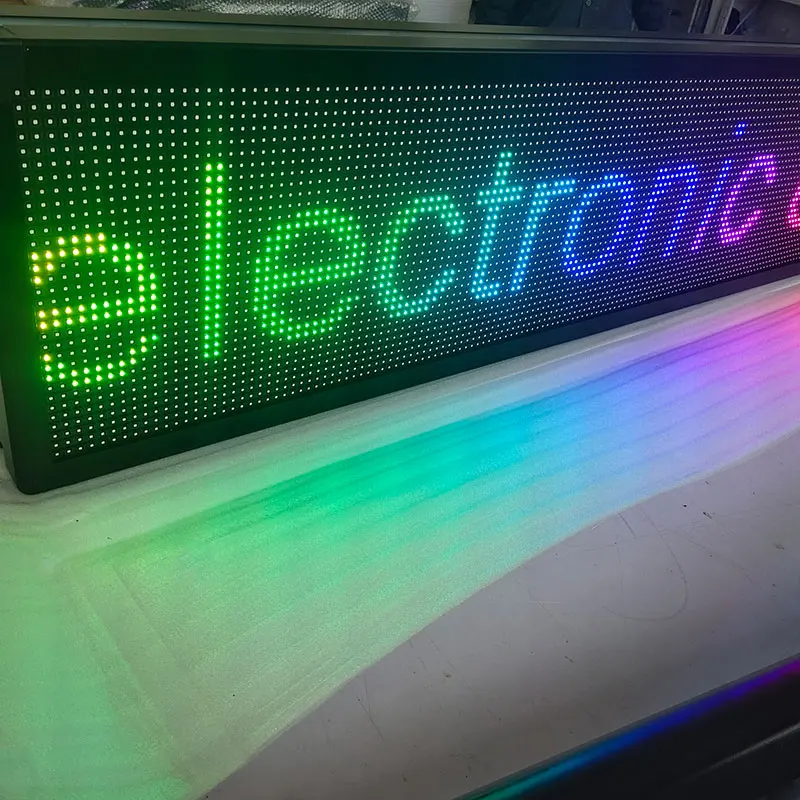 Outdoor Light Led Message Display Scrolling Led Screen Sign Board Programmable Light Box Display Shop Advertising