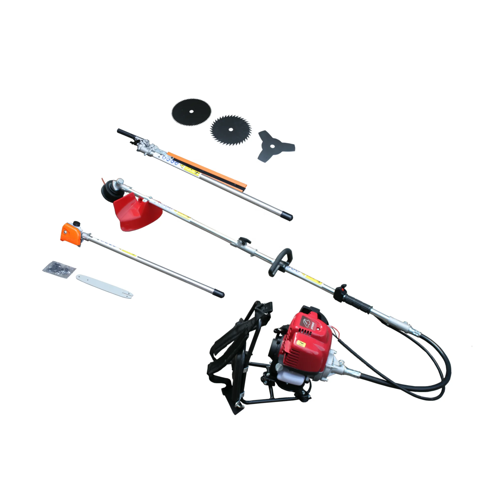 140F GX35 4-Stroke Multi Grass Cutter with Pole chainsaw pole hedge trimmer clean saw and grass trimmer head