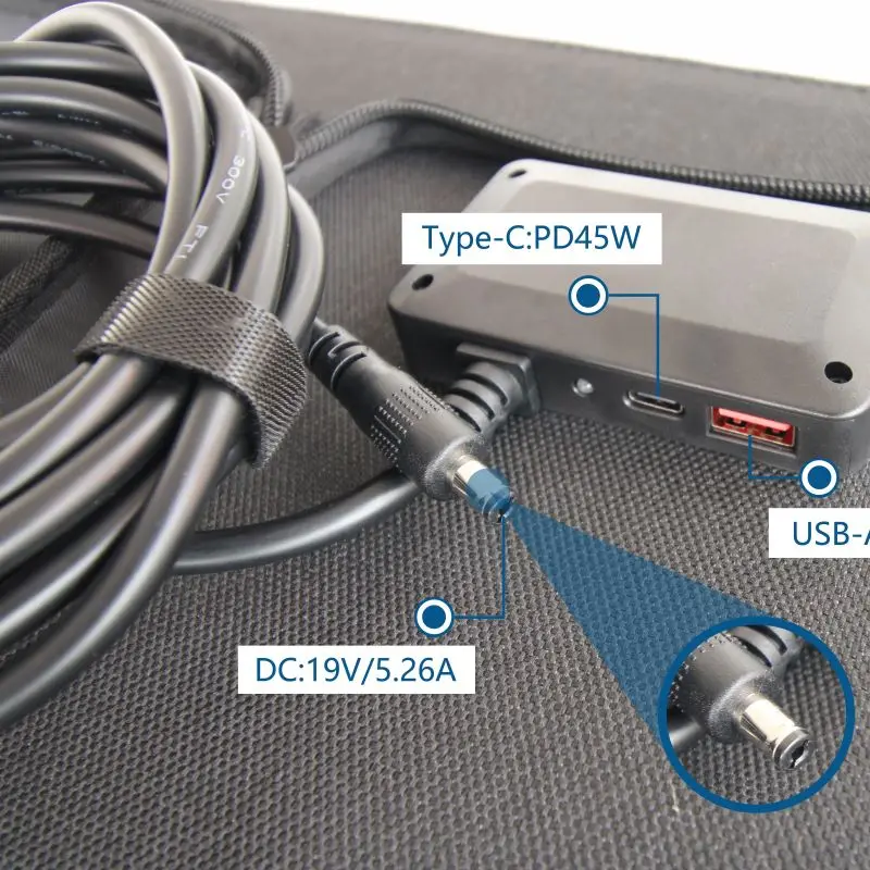 Energy usb charger Lightweight 3 Folds 110v 220v Outdoor camping 100 watt Foldable Solar Panel for Power Station